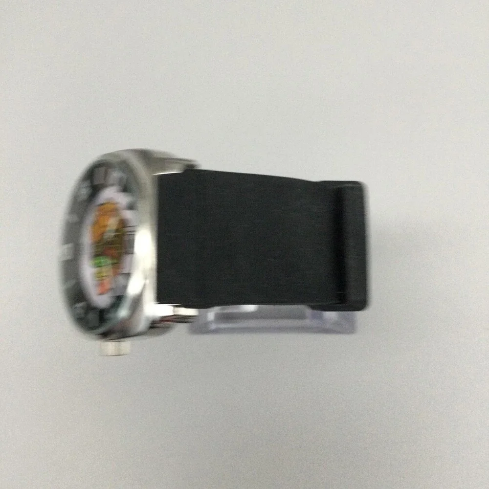 Chicago Blackhawks Mens Watch 18mm Black Rubber Sport NHL Sparo New Battery